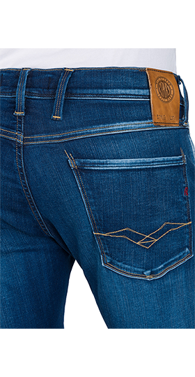 ANBASS 11.5OZ HYPERFLEX サーフブルーインディゴストレッチデニム 詳細画像